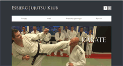 Desktop Screenshot of esbjerg-jujutsuklub.dk