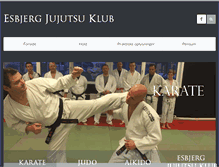 Tablet Screenshot of esbjerg-jujutsuklub.dk